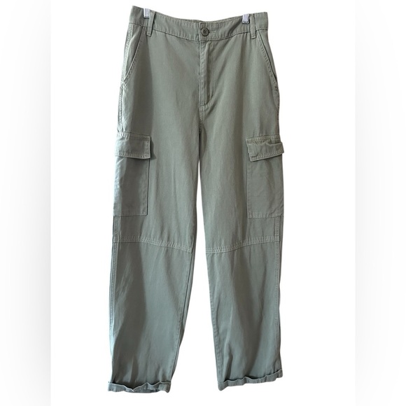 Billabong Women’s Green Relaxed Fit Cargo Pants. Size 27 - Picture 1 of 11